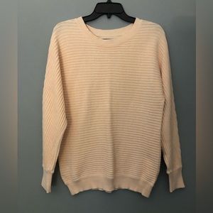Just Female Blake Knit Size Small Cotton Sweater Light Pink